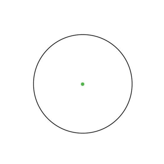 Green 2 MOA dot reticle.